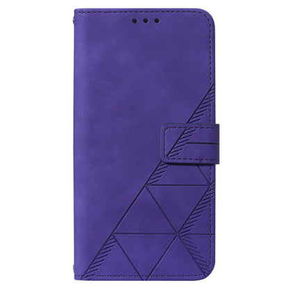 YB Imprinting Series-2 For Google Pixel 8 Pro PU Leather Phone Case Imprinted Lines Stand Wallet Cover