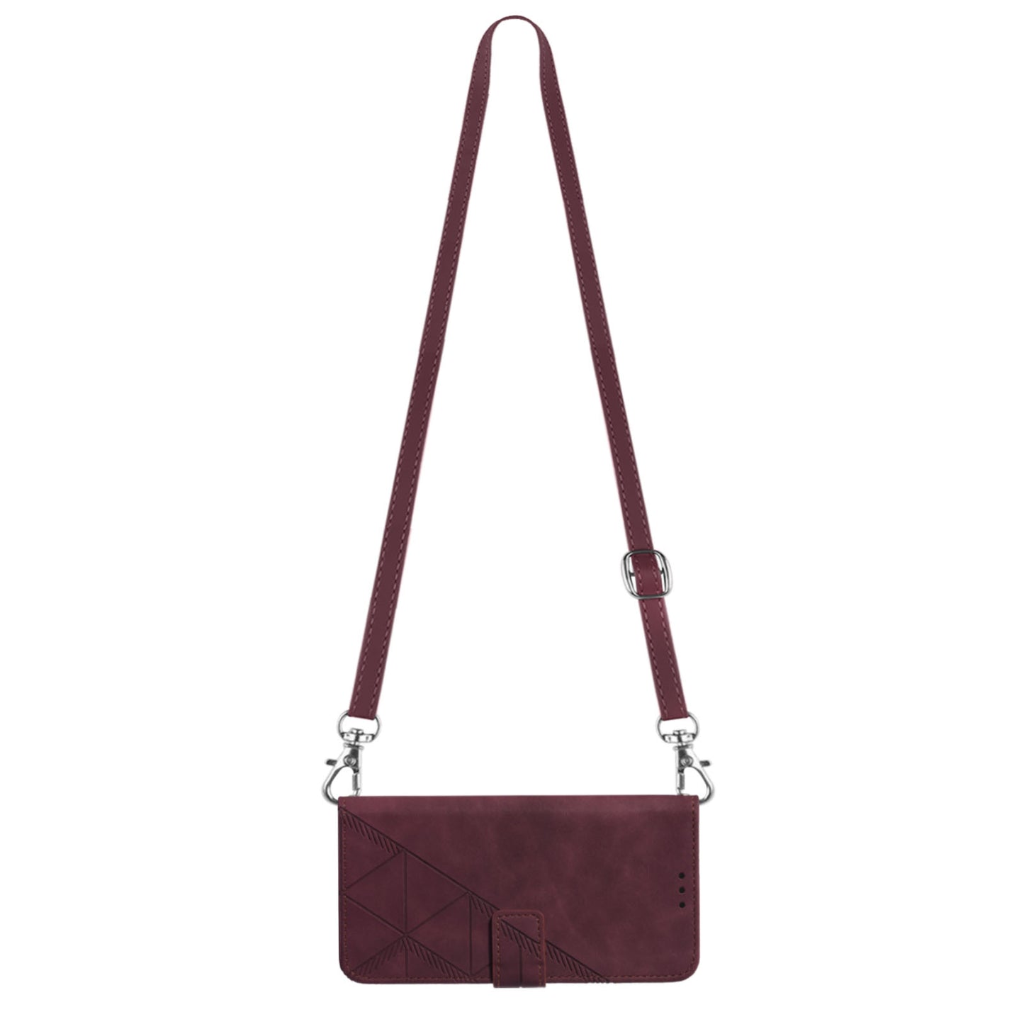 YB Imprinting Series-2 For Realme C55 PU Leather Phone Case Imprinted Lines Stand Wallet Drop-proof Cover