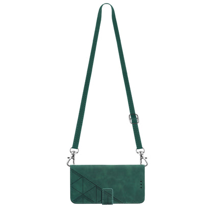 YB Imprinting Series-2 For Xiaomi 13 5G Imprinted Lines Wallet Cover Leather Phone Case with Stand