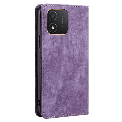 For Honor X5 4G Shockproof PU Leather RFID Blocking Phone Case Stand Wallet Flip Cover