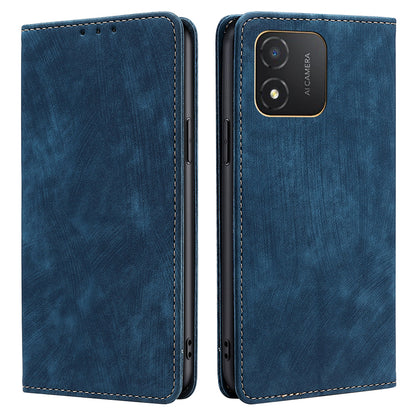 For Honor X5 4G Shockproof PU Leather RFID Blocking Phone Case Stand Wallet Flip Cover