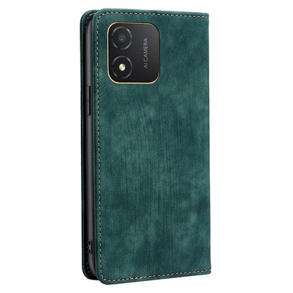 For Honor X5 4G Shockproof PU Leather RFID Blocking Phone Case Stand Wallet Flip Cover