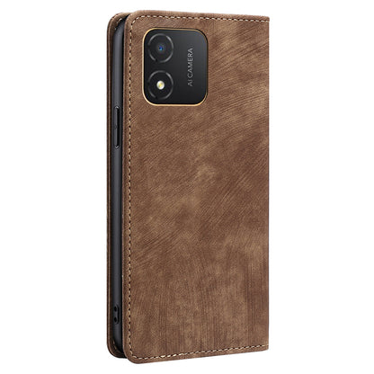 For Honor X5 4G Shockproof PU Leather RFID Blocking Phone Case Stand Wallet Flip Cover