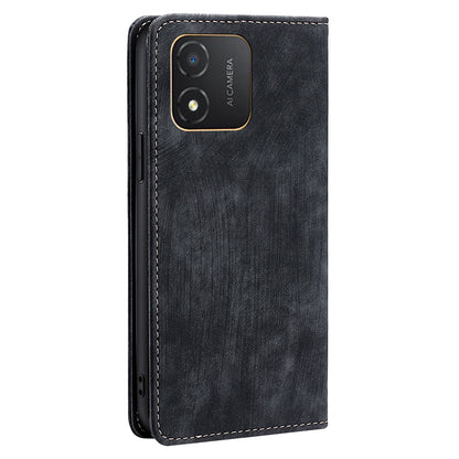 For Honor X5 4G Shockproof PU Leather RFID Blocking Phone Case Stand Wallet Flip Cover