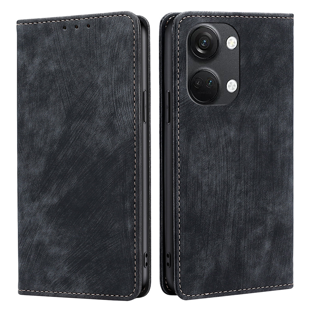Phone Case for OnePlus Nord 3 5G / Ace 2V 5G Shockproof PU Leather RFID Blocking Stand Wallet Flip Cover