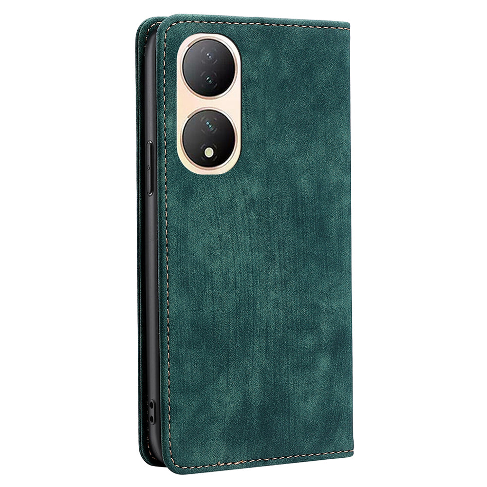 For vivo Y100 5G Shockproof PU Leather Stand Wallet RFID Blocking Phone Case Flip Cover