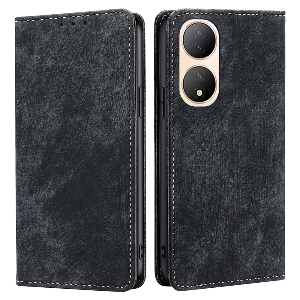 For vivo Y100 5G Shockproof PU Leather Stand Wallet RFID Blocking Phone Case Flip Cover