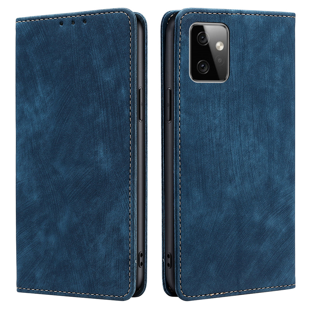 RFID Blocking Shell for Motorola Moto G Power 5G Stand Wallet Phone Case PU Leather Flip Cover
