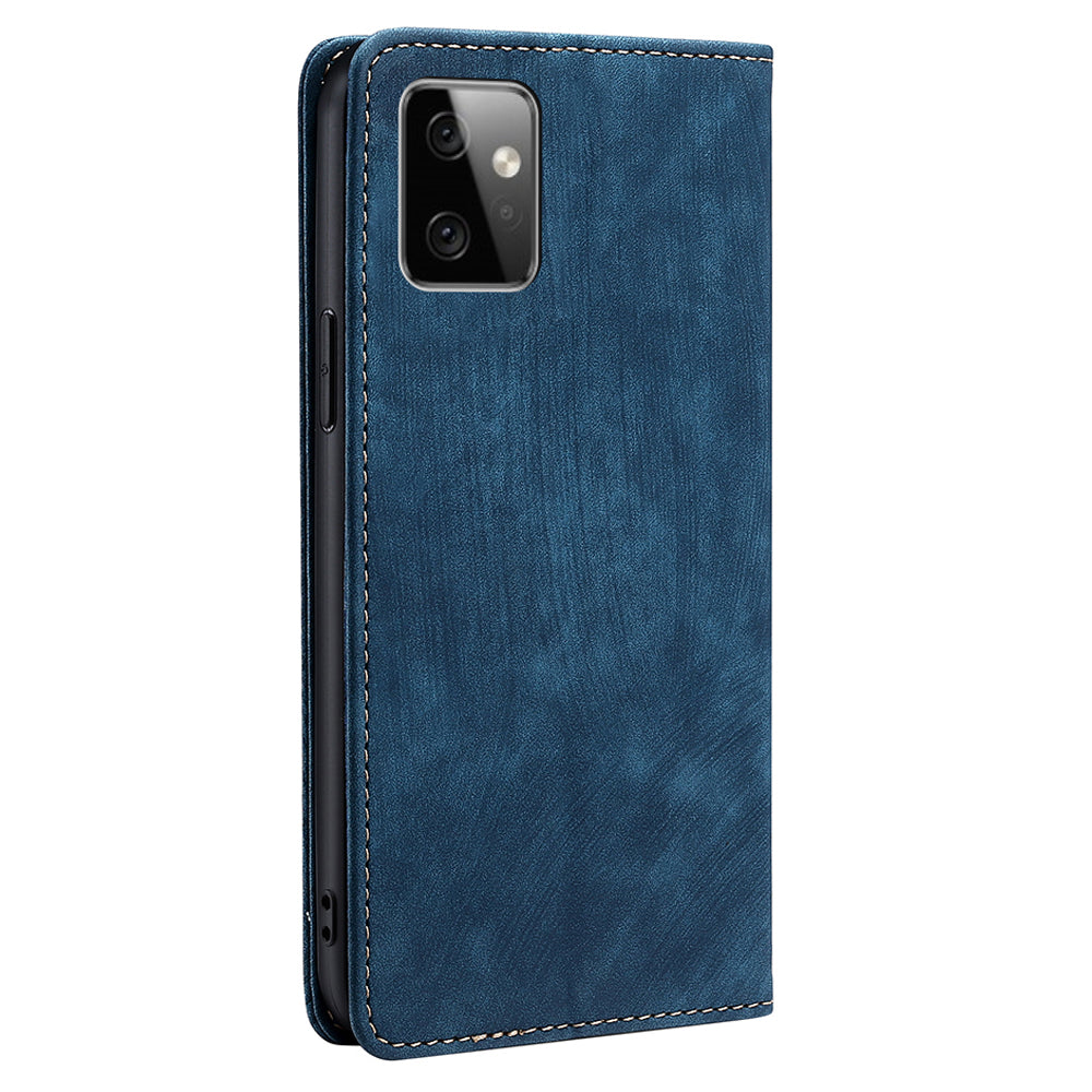 RFID Blocking Shell for Motorola Moto G Power 5G Stand Wallet Phone Case PU Leather Flip Cover