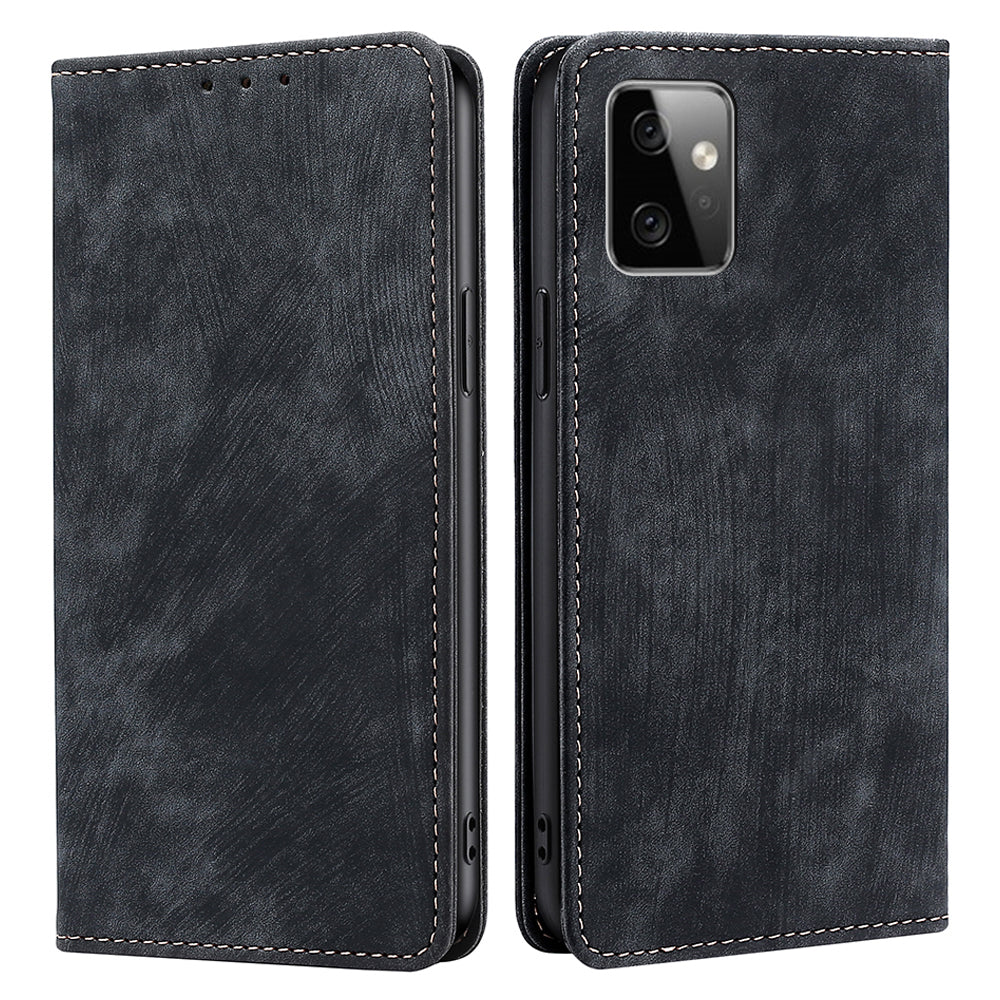 RFID Blocking Shell for Motorola Moto G Power 5G Stand Wallet Phone Case PU Leather Flip Cover