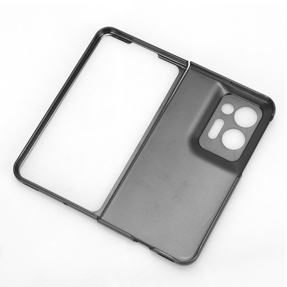 For Oppo Find N2 5G PU Leather Coated PC+TPU Phone Case Wristband Kickstand Shockproof Cover