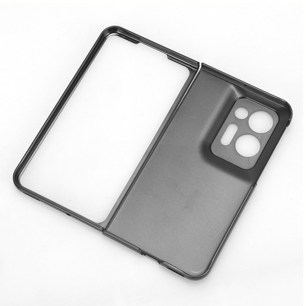 For Oppo Find N2 5G PU Leather Coated PC+TPU Phone Case Wristband Kickstand Shockproof Cover