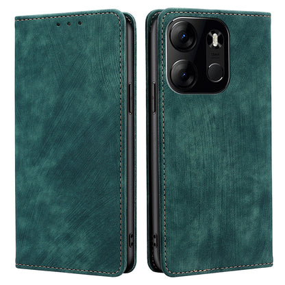 RFID Blocking Cover for Tecno Spark Go 2023 4G Shell with Stand Wallet PU Leather Cellphone Case