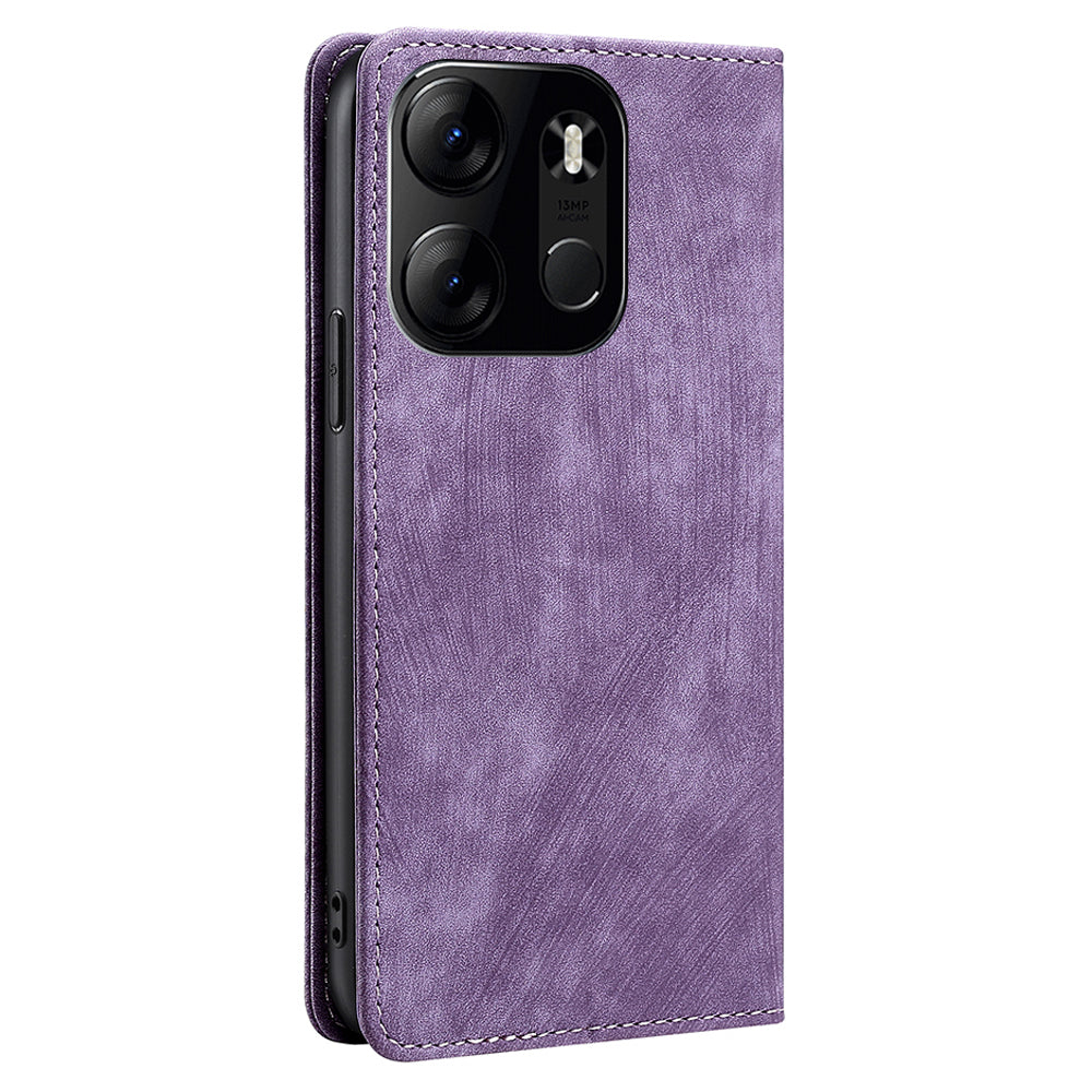 RFID Blocking Cover for Tecno Spark Go 2023 4G Shell with Stand Wallet PU Leather Cellphone Case