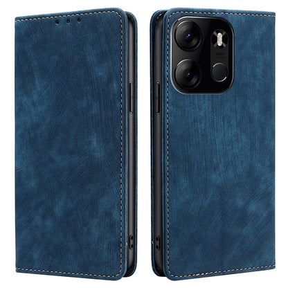 RFID Blocking Cover for Tecno Spark Go 2023 4G Shell with Stand Wallet PU Leather Cellphone Case