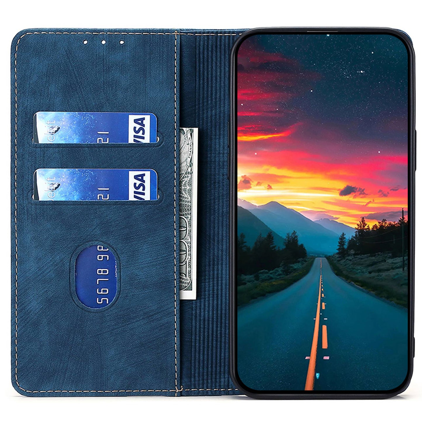 RFID Blocking Cover for Tecno Spark Go 2023 4G Shell with Stand Wallet PU Leather Cellphone Case