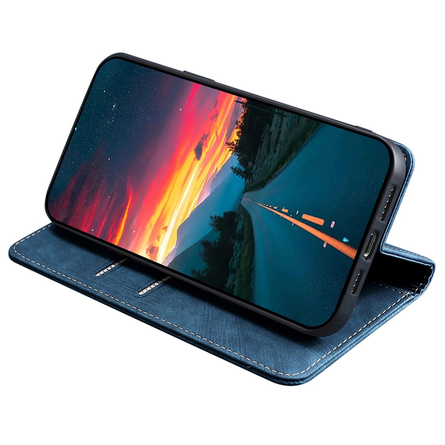 RFID Blocking Cover for Tecno Spark Go 2023 4G Shell with Stand Wallet PU Leather Cellphone Case
