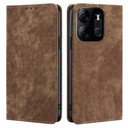 RFID Blocking Cover for Tecno Spark Go 2023 4G Shell with Stand Wallet PU Leather Cellphone Case