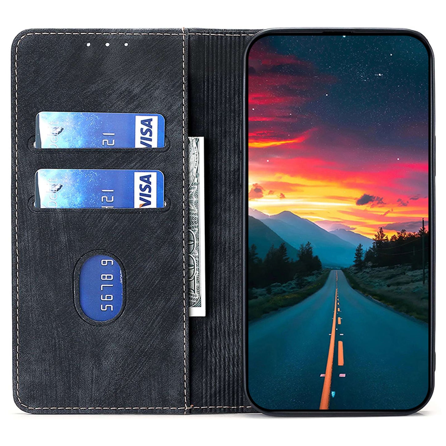 RFID Blocking Cover for Tecno Spark Go 2023 4G Shell with Stand Wallet PU Leather Cellphone Case