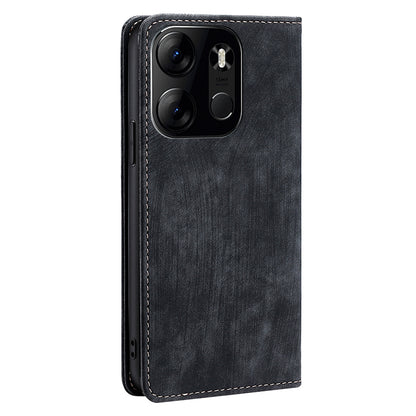 RFID Blocking Cover for Tecno Spark Go 2023 4G Shell with Stand Wallet PU Leather Cellphone Case