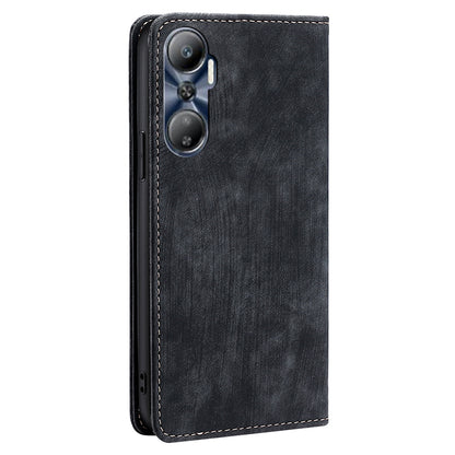 For Infinix Hot 20 4G RFID Blocking Phone Case PU Leather Stand Wallet Cover