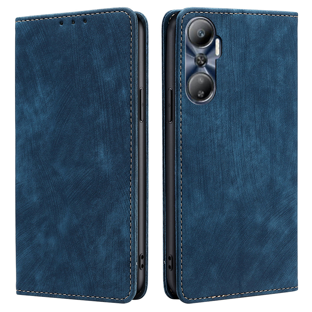 For Infinix Hot 20 4G RFID Blocking Phone Case PU Leather Stand Wallet Cover