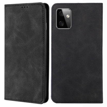 For Motorola Moto G Power 5G Phone Stand Case Skin-touch PU Leather Card Holder Cover