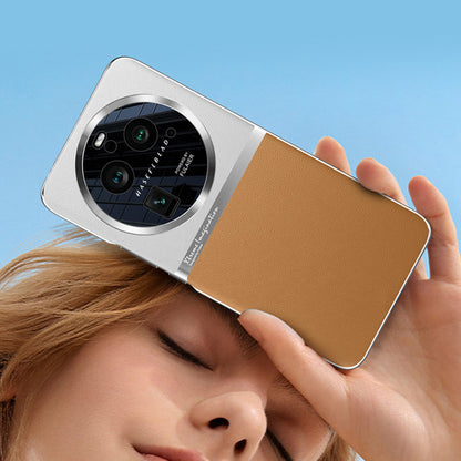 For Oppo Find X6 Pro Shockproof Phone Case PU Leather + PC Defender Shell Back Cover