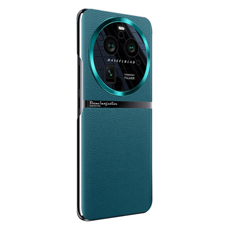 For Oppo Find X6 Pro Shockproof Phone Case PU Leather + PC Defender Shell Back Cover