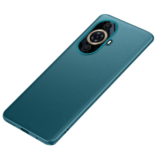 For Huawei nova 11 Cell Phone Case Metal Lens Protection Leather Coated TPU+PC Cover (2nd Gen)