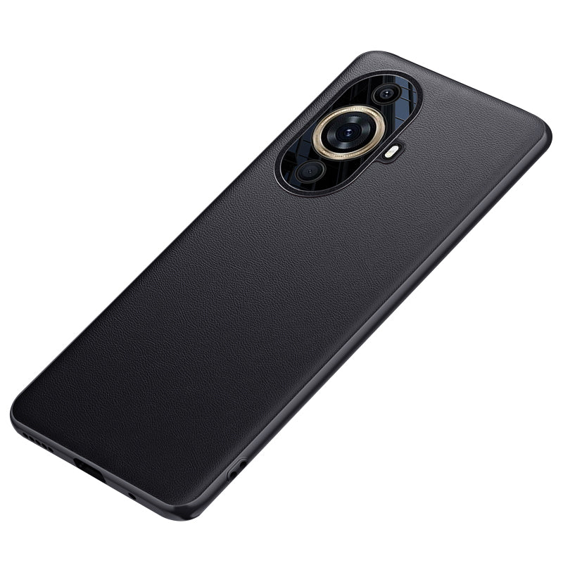 For Huawei nova 11 Cell Phone Case Metal Lens Protection Leather Coated TPU+PC Cover (2nd Gen)
