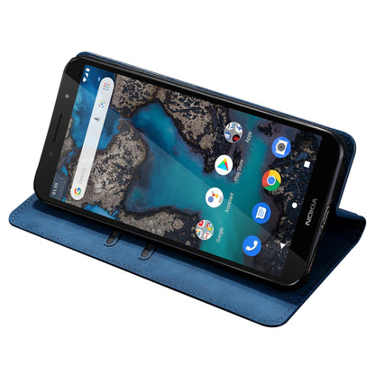 For Nokia G22 Card Holder PU Leather Case Skin-touch Stand Mobile Phone Drop-proof Cover