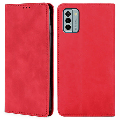 For Nokia G22 Card Holder PU Leather Case Skin-touch Stand Mobile Phone Drop-proof Cover