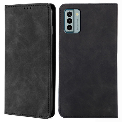 For Nokia G22 Card Holder PU Leather Case Skin-touch Stand Mobile Phone Drop-proof Cover