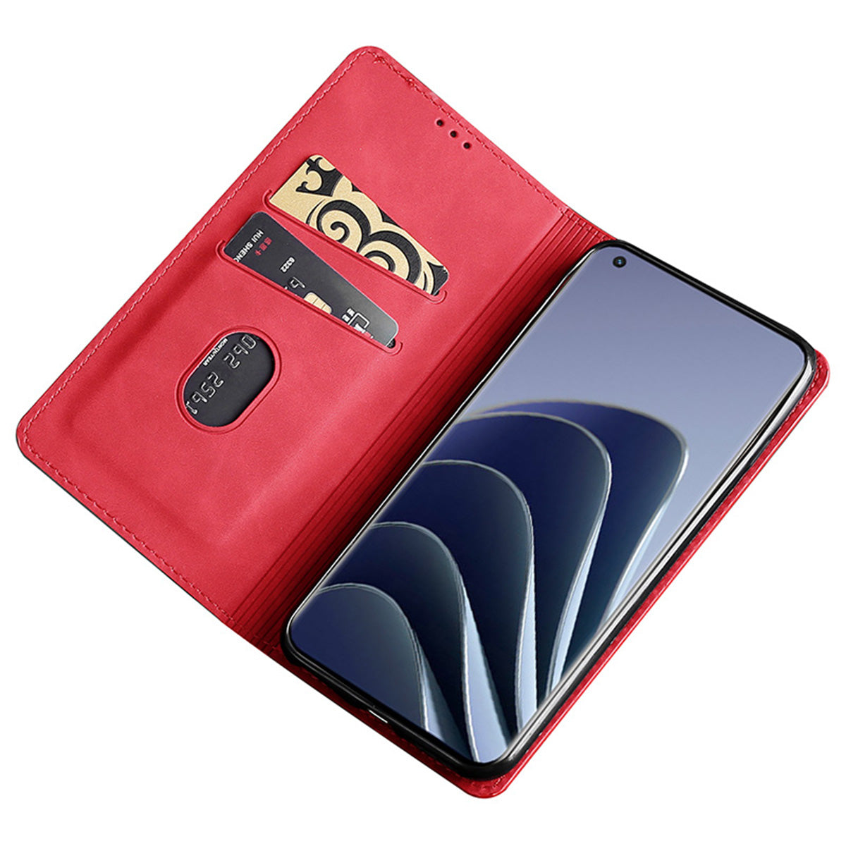 For OnePlus Nord 3 5G / Ace 2V 5G Magnetic Closing Skin-touch Phone Case Leather Stand Cover with Card Slots