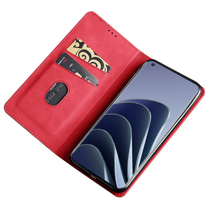 For OnePlus Nord 3 5G / Ace 2V 5G Magnetic Closing Skin-touch Phone Case Leather Stand Cover with Card Slots
