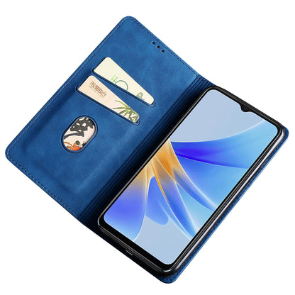For Oppo Find X6 Pro PU Leather Phone Stand Case Card Holder Skin-touch Smartphone Cover