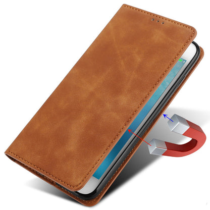 For Xiaomi Redmi Note 12 4G Card Holder Phone Case Skin-touch PU Leather Stand Cover