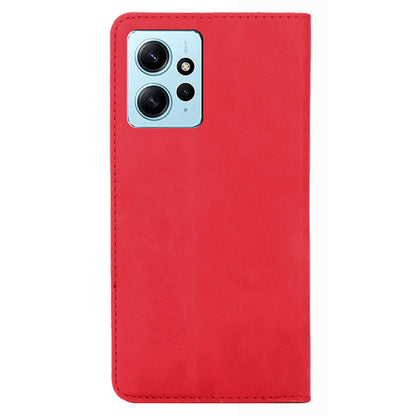 For Xiaomi Redmi Note 12 4G Card Holder Phone Case Skin-touch PU Leather Stand Cover