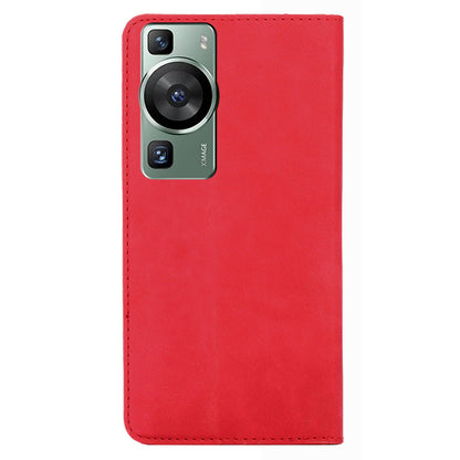 For Huawei P60 / P60 Pro PU Leather Card Holder Phone Case Skin-touch Stand Smartphone Cover