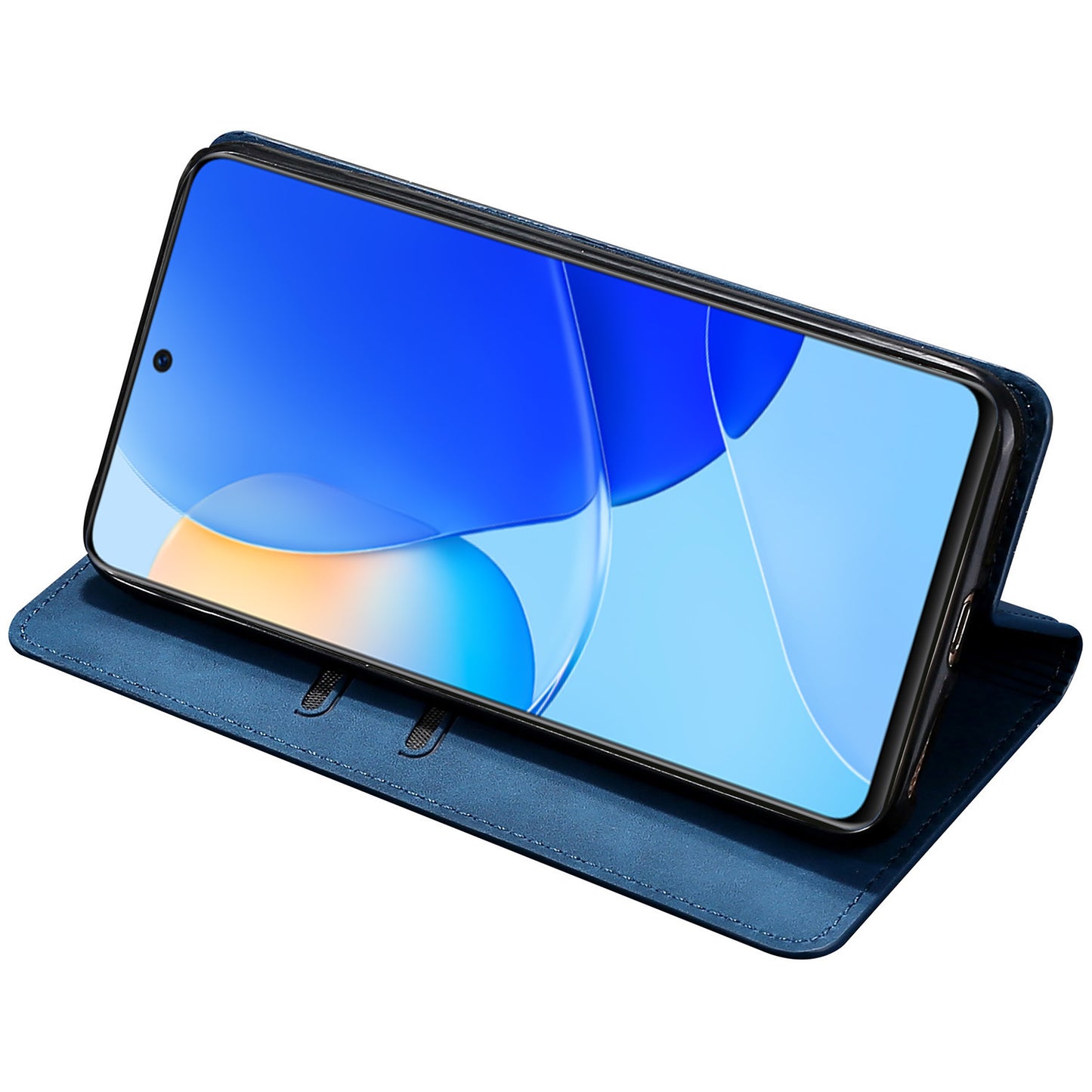 For Huawei P60 / P60 Pro PU Leather Card Holder Phone Case Skin-touch Stand Smartphone Cover