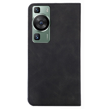 For Huawei P60 / P60 Pro PU Leather Card Holder Phone Case Skin-touch Stand Smartphone Cover