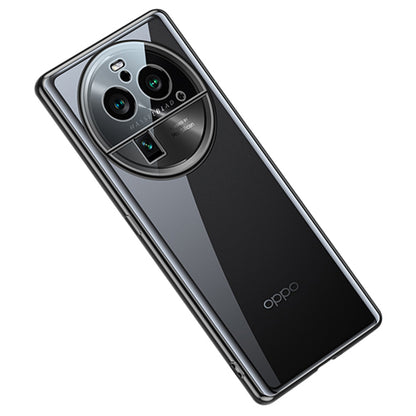 SULADA For Oppo Find X6 Pro Electroplating Straight Edge Back Cover Soft TPU Clear Phone Case