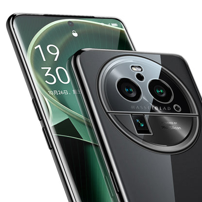 SULADA For Oppo Find X6 Pro Electroplating Straight Edge Back Cover Soft TPU Clear Phone Case