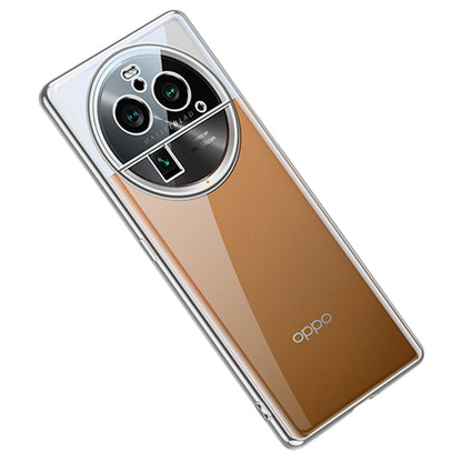 SULADA For Oppo Find X6 Pro Electroplating Straight Edge Back Cover Soft TPU Clear Phone Case