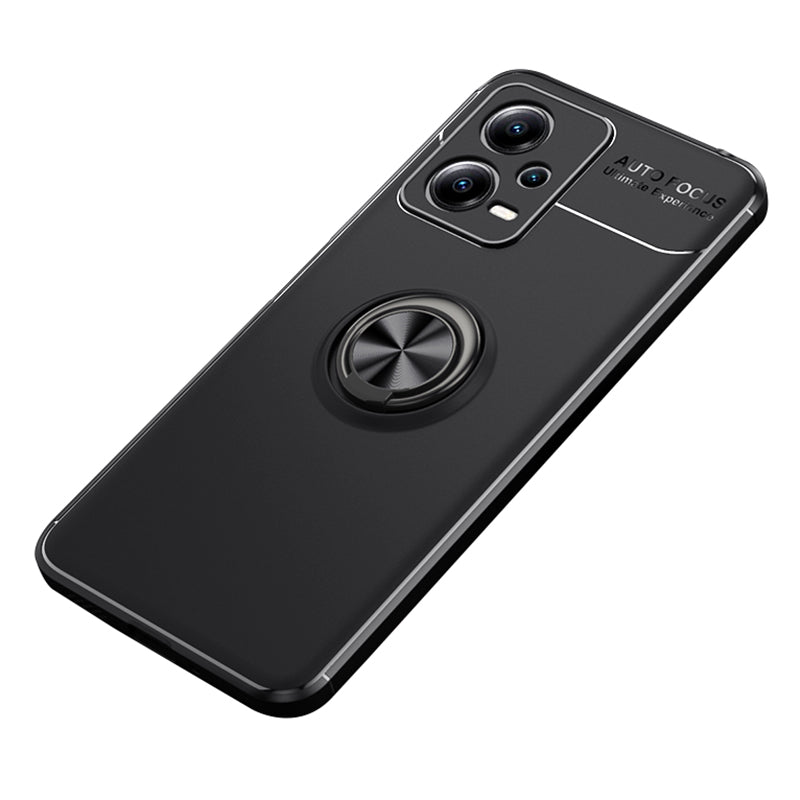 Phone Case for Xiaomi Redmi Note 12 5G (Global) Anti-drop Ring Holder Kickstand TPU Protective Cover