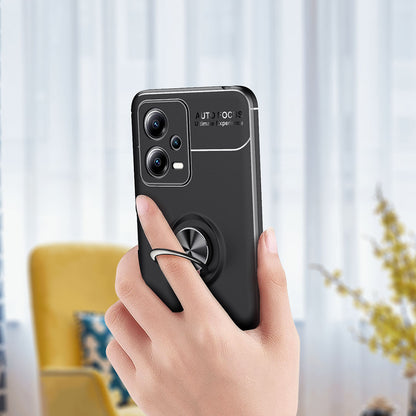 Phone Case for Xiaomi Redmi Note 12 5G (Global) Anti-drop Ring Holder Kickstand TPU Protective Cover