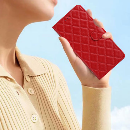 Flip Case for Xiaomi Mi 10T 5G / 10T Pro 5G / Redmi K30S Stitching Line Rhombus Wallet Stand Leather Phone Cover