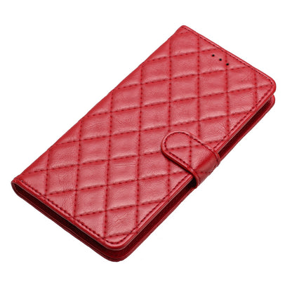 Flip Case for Xiaomi Mi 10T 5G / 10T Pro 5G / Redmi K30S Stitching Line Rhombus Wallet Stand Leather Phone Cover