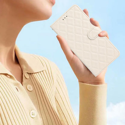 Flip Case for Xiaomi Mi 10T 5G / 10T Pro 5G / Redmi K30S Stitching Line Rhombus Wallet Stand Leather Phone Cover